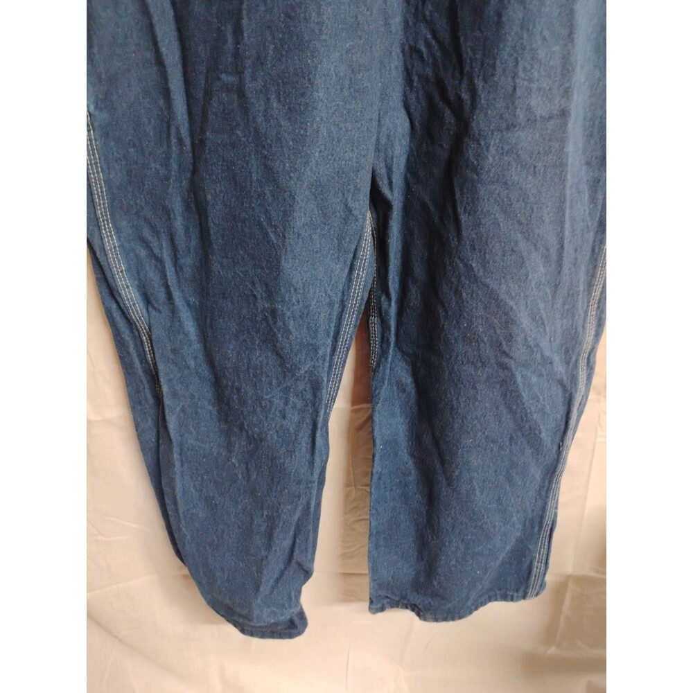Vintage Key Imperial Blue Denim Workwear Outdoor Overall Men's 42x30